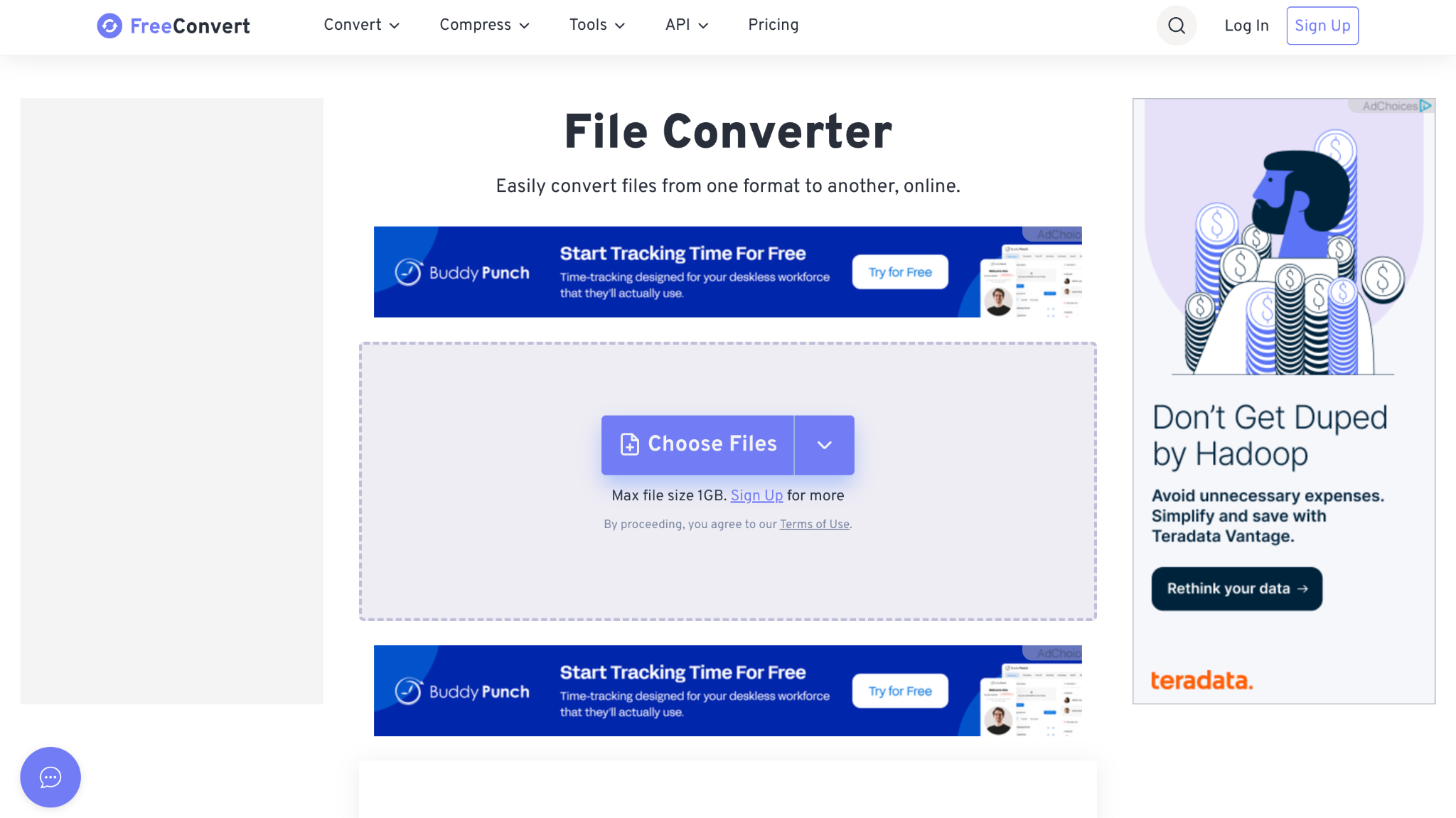 free convert homepage