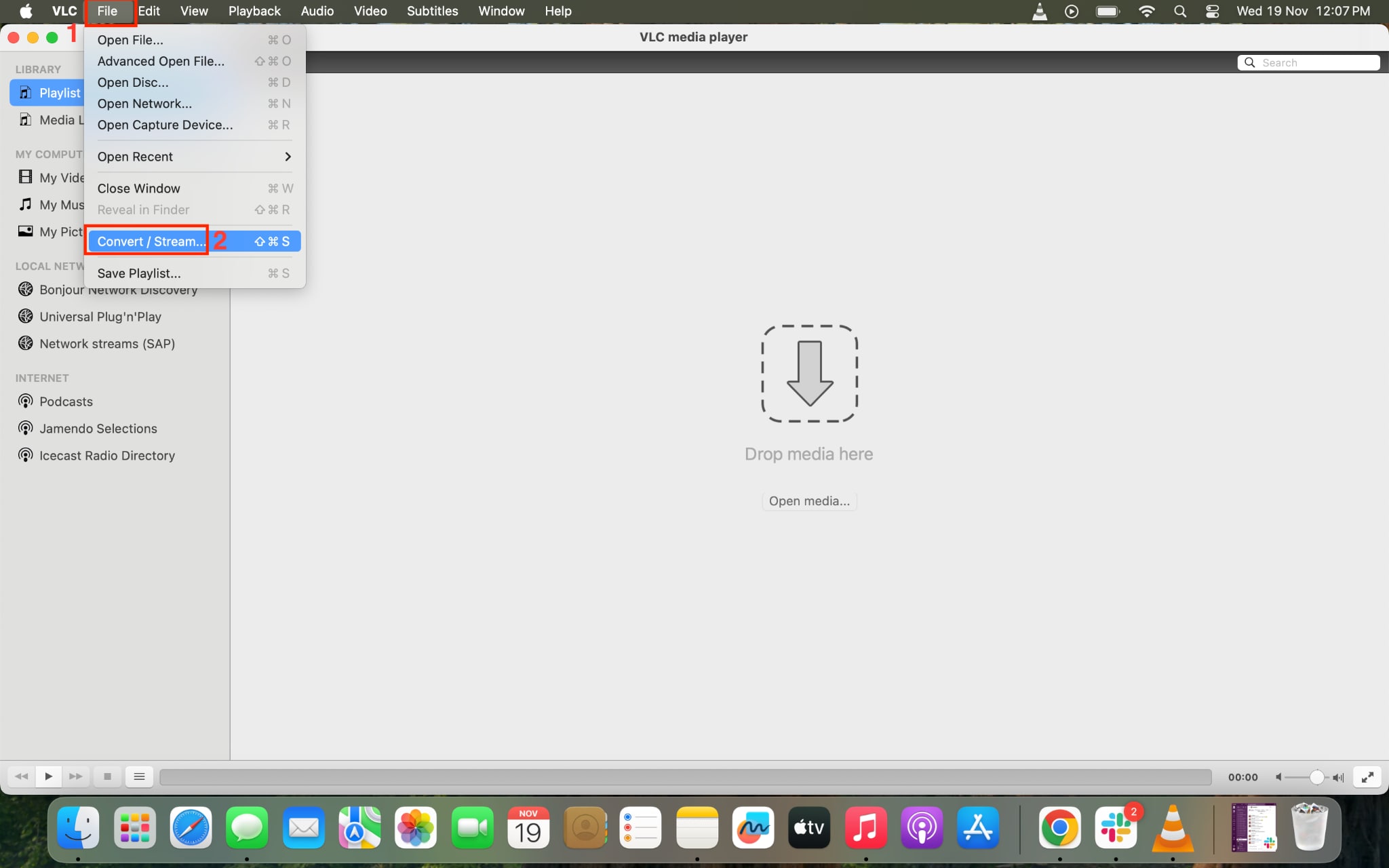 vlc media player file