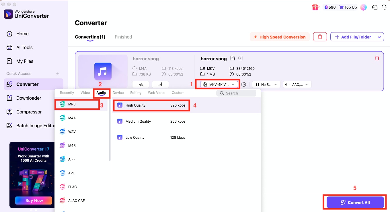 wondershare uniconverter mac convert all