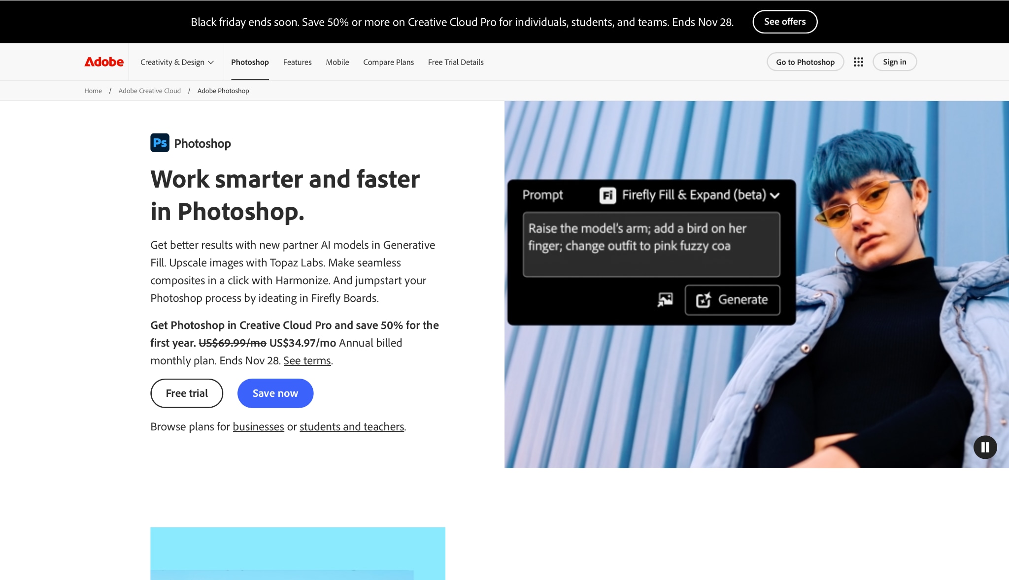 adobe photoshop homepage