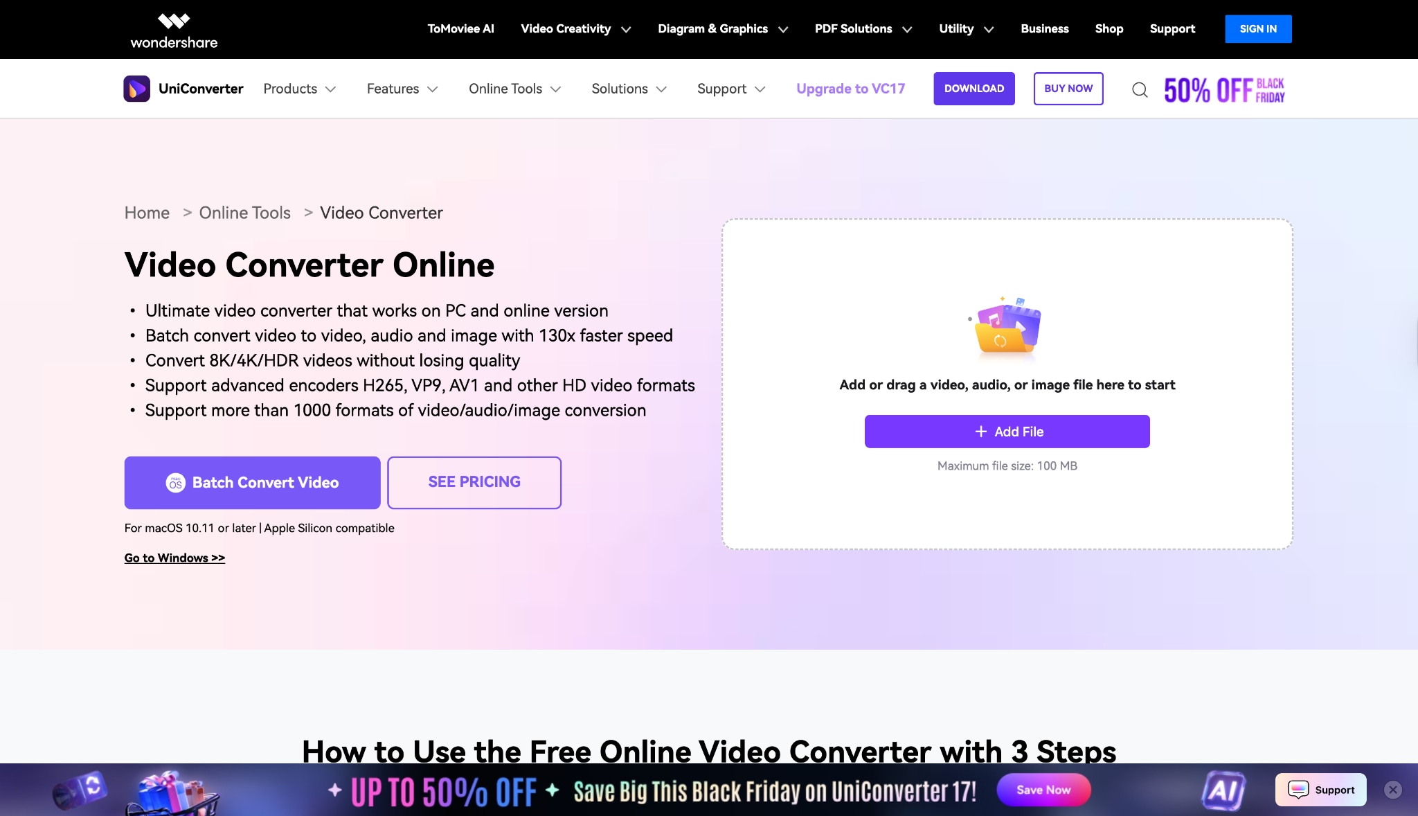 uniconverter interface