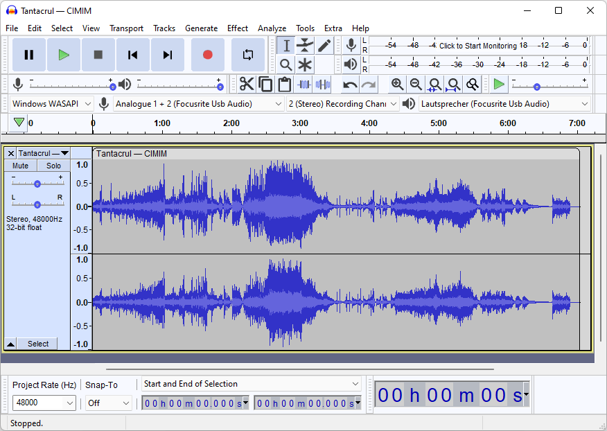 audacity interface