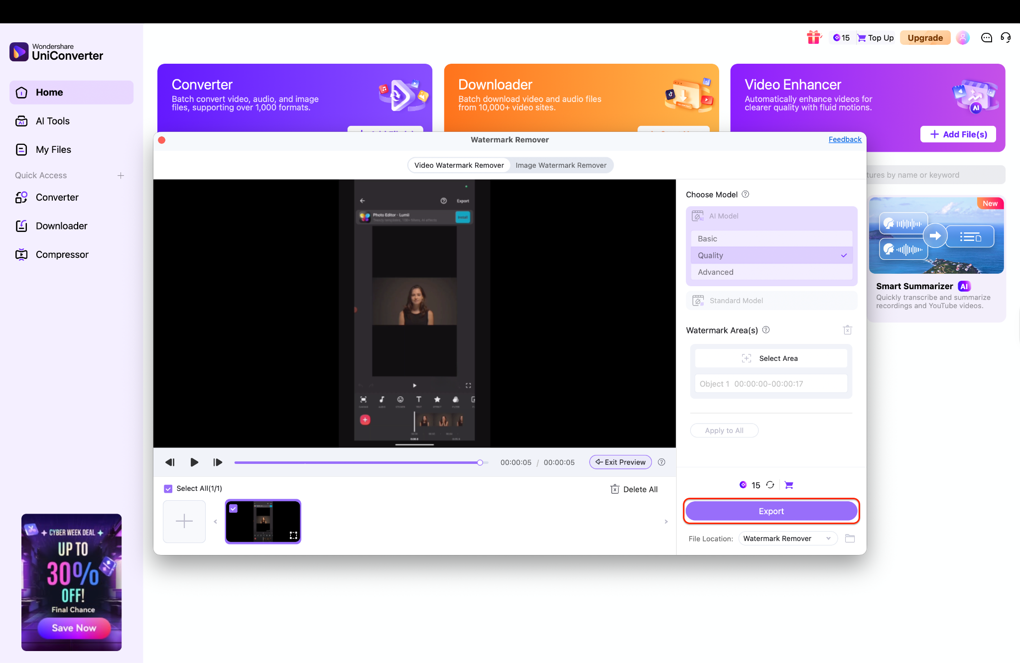 check and finally save to appropriate folder