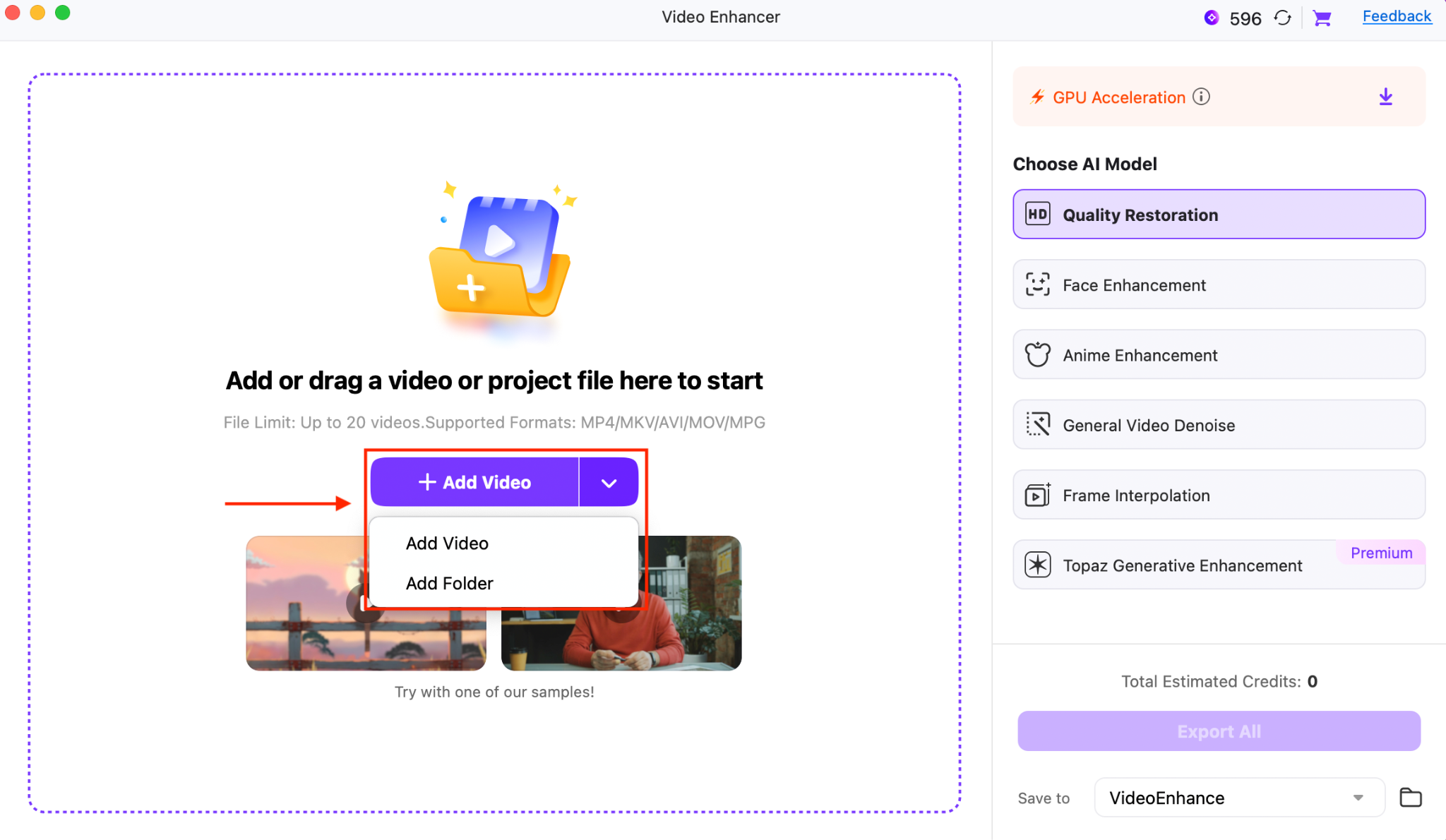 wondershare uniconverter add video