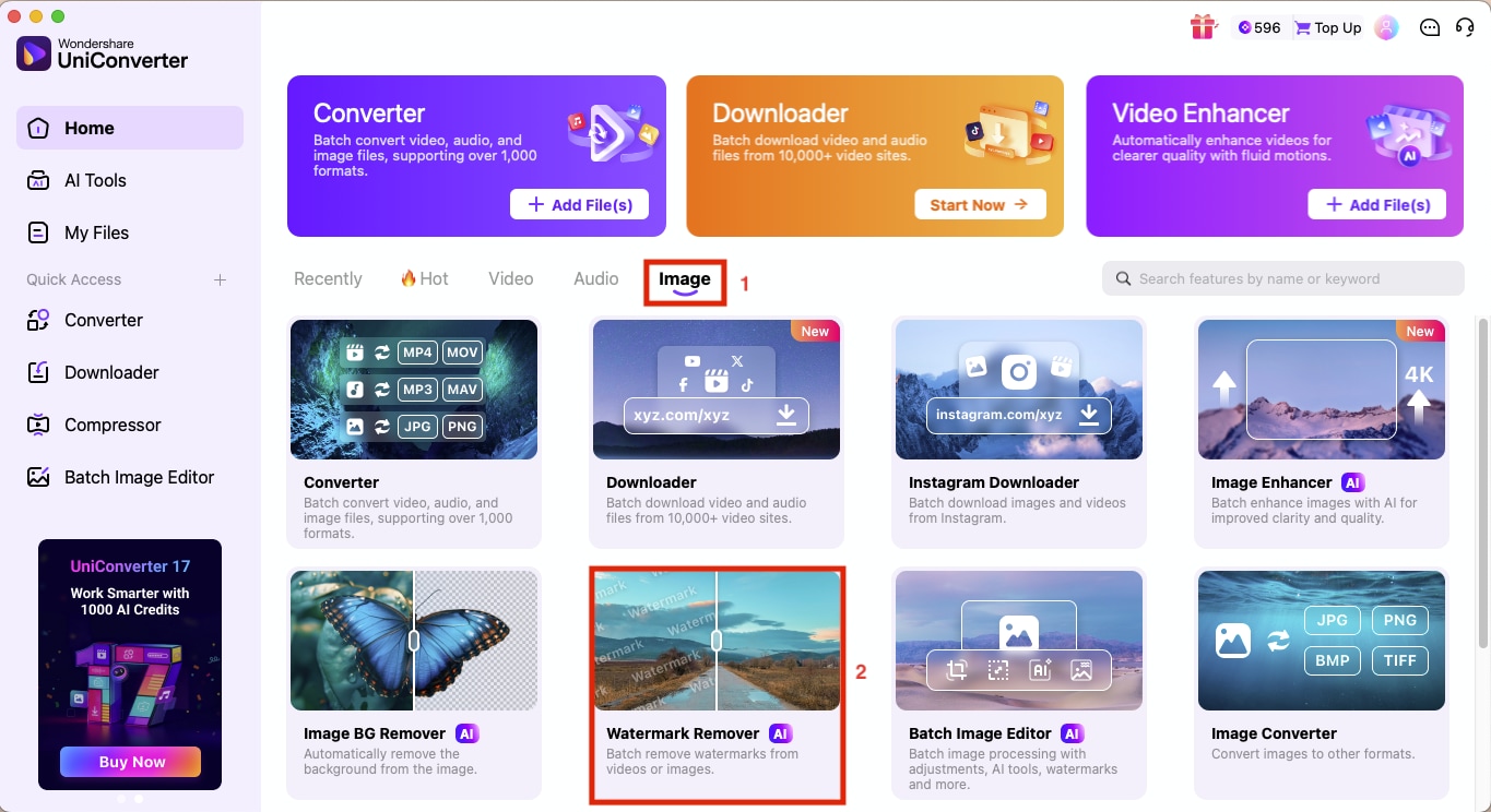 wondershare uniconverter offline watermark remover