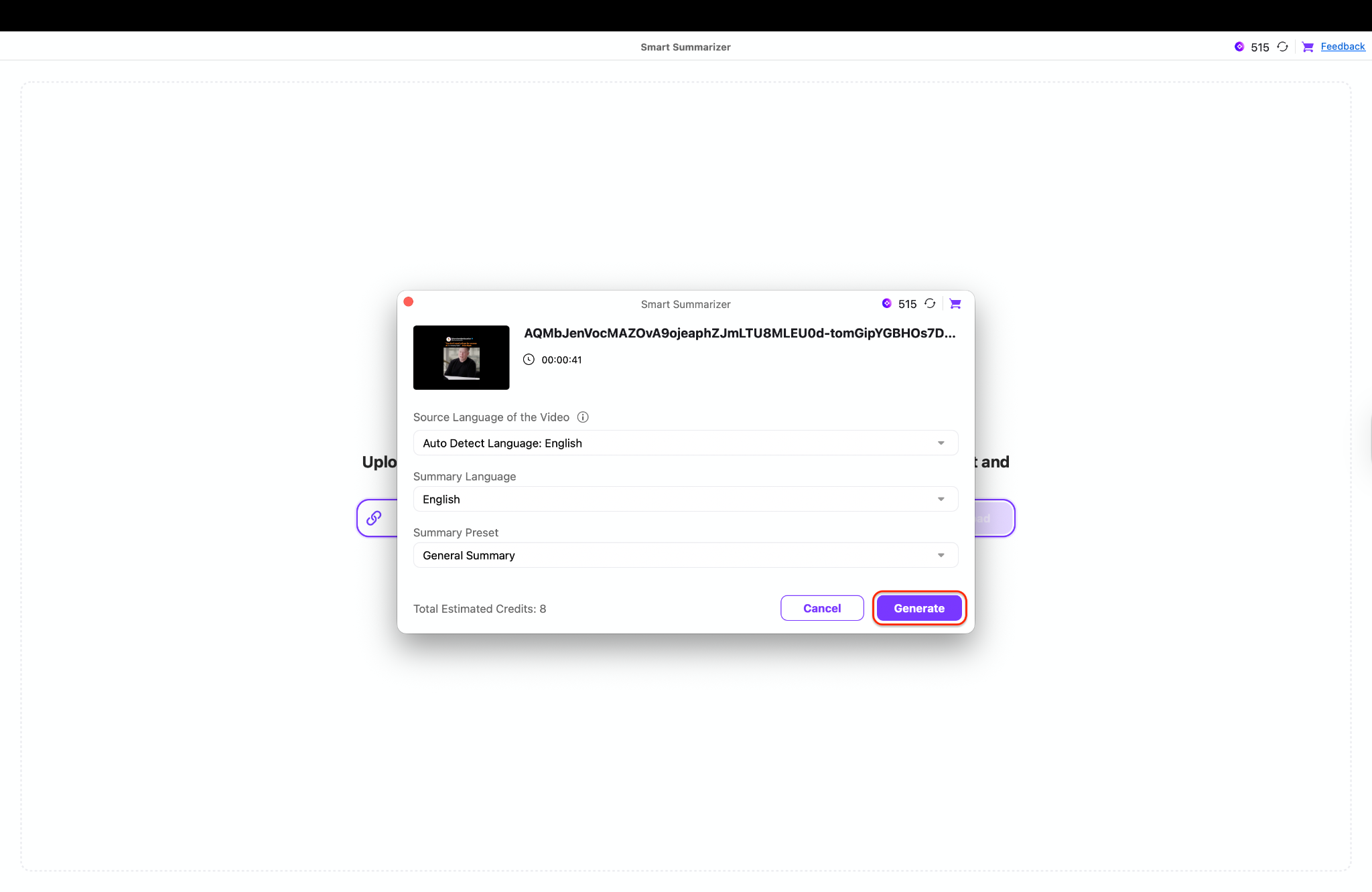 choose your preferred settings