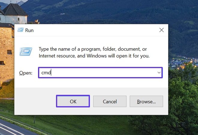 downlaod youtube playlist mp3 enter cmd to choose ok button