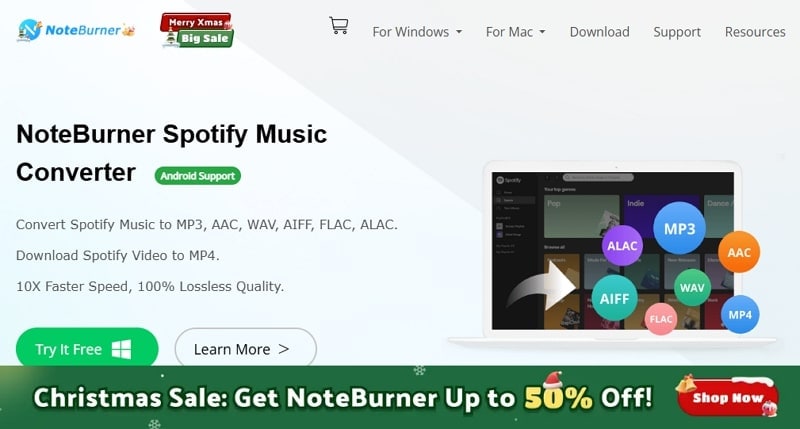 access noteburner youtube music playlist to mp3