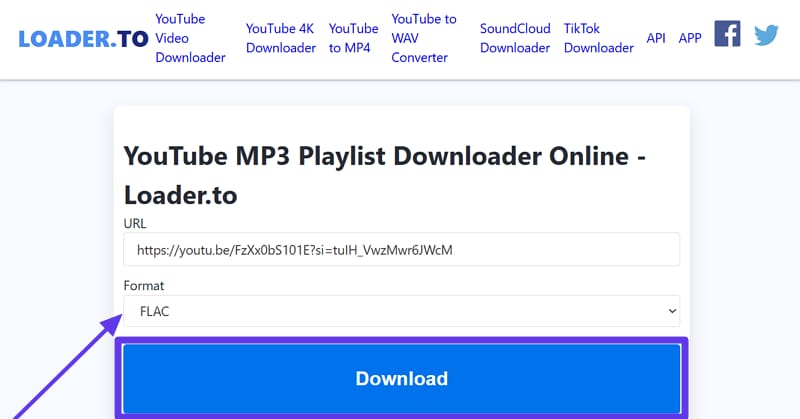 choose flac youtube to flac online