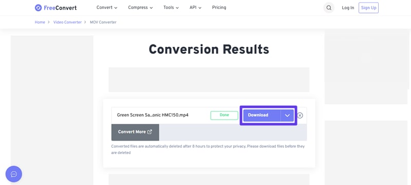 save youtube to mov converted file