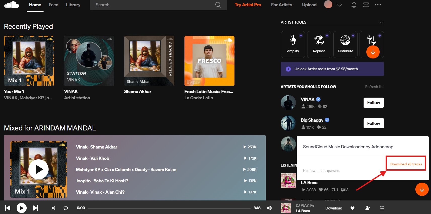 download soundcloud playlist chrome extension