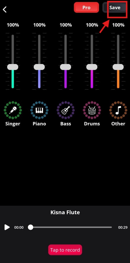 splithit vocal remover save audio