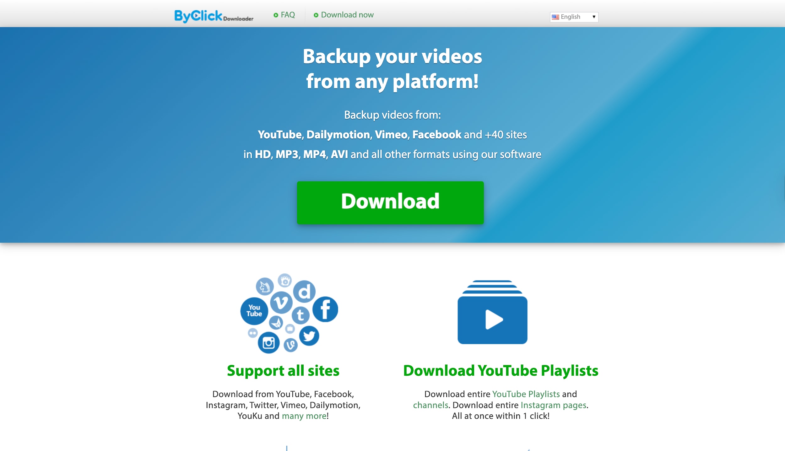 byclick downloader interface