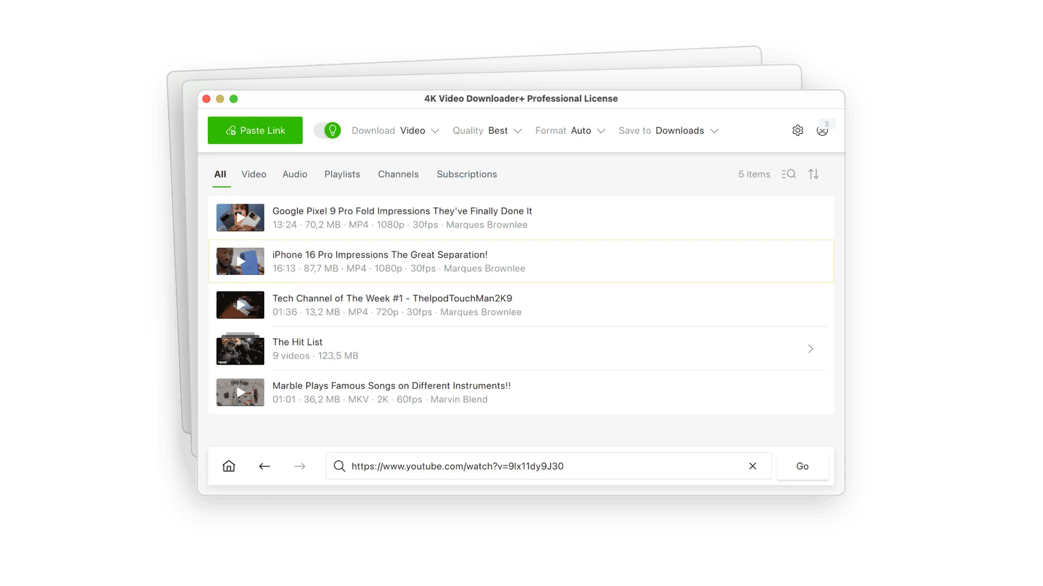 4k video downloader plus interface