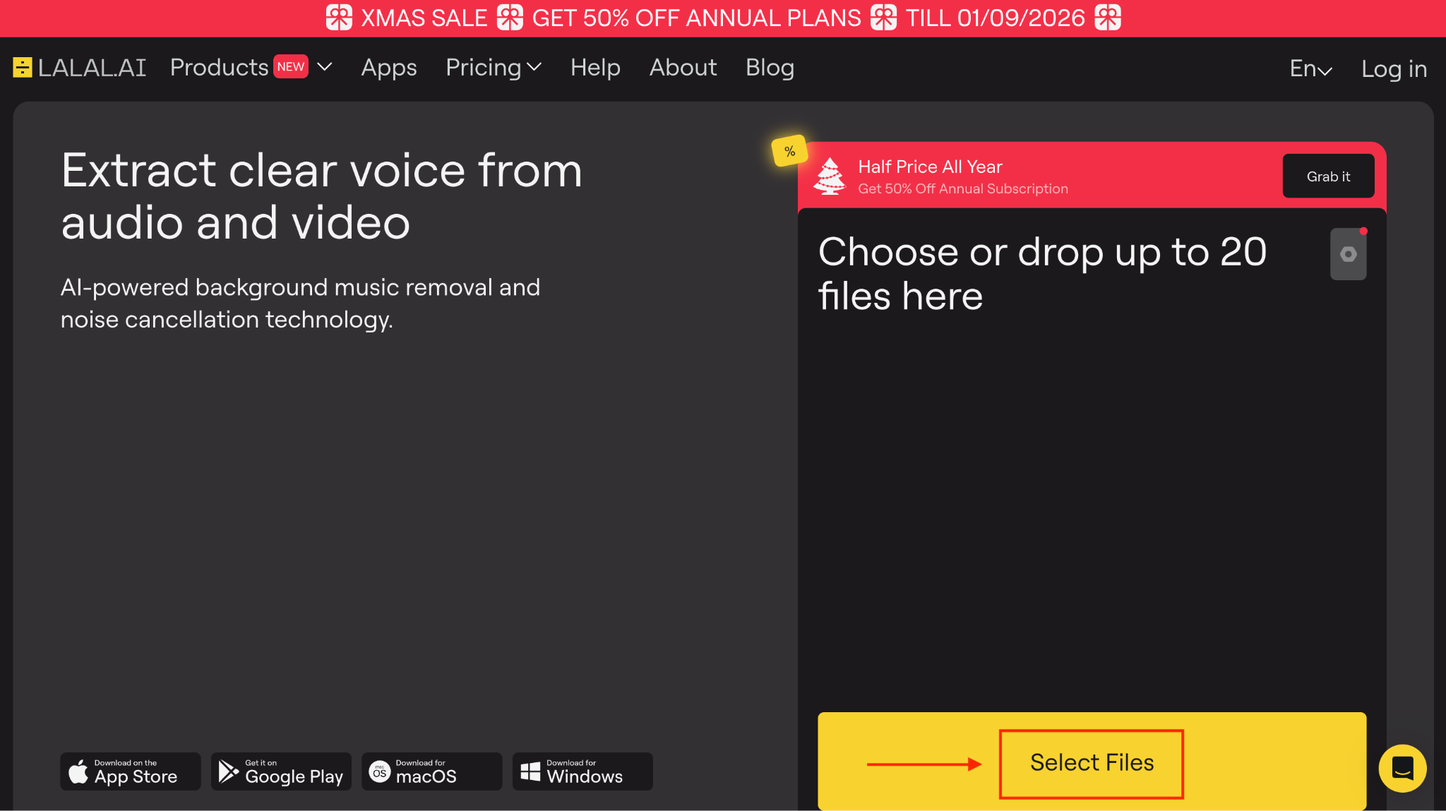 lalalai select files