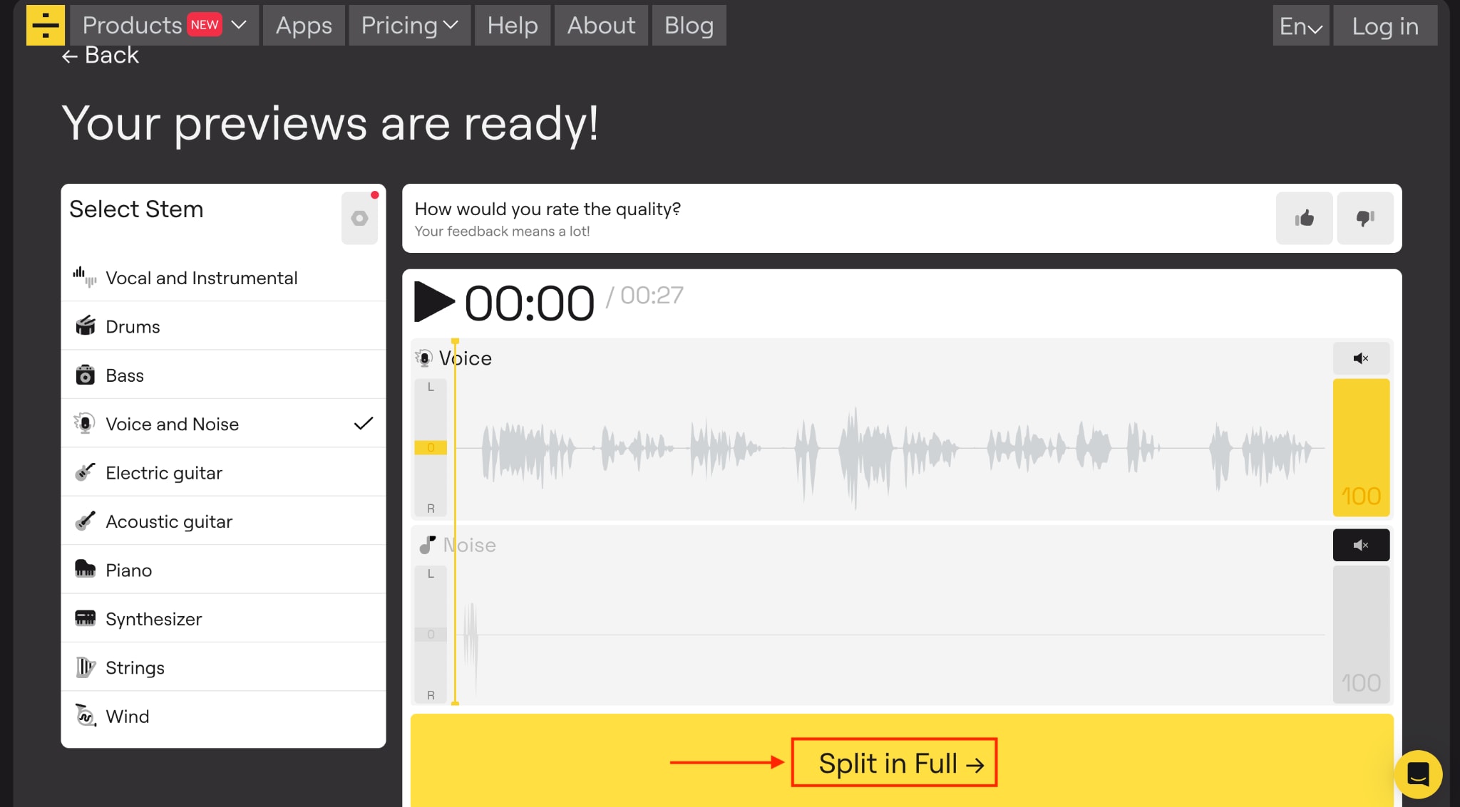 lalalai split in full