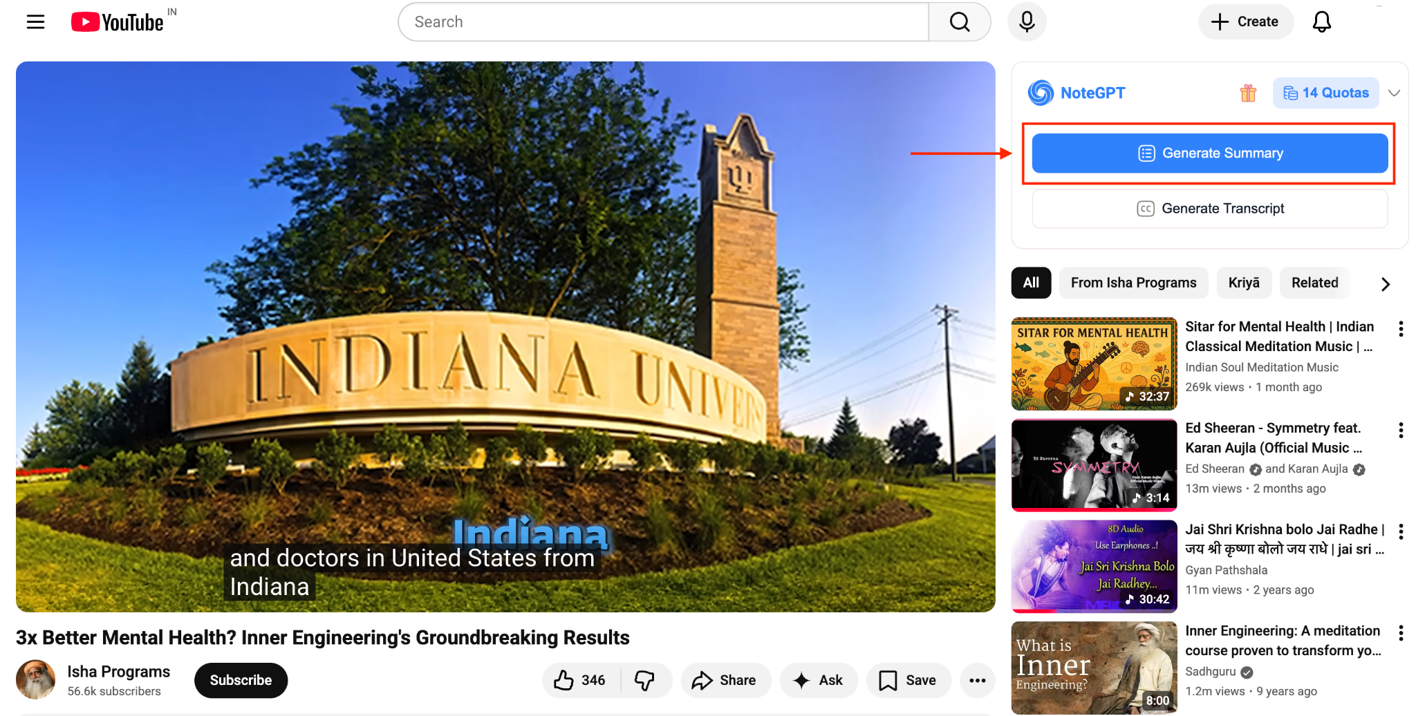 notegpt chrome extension generate summary