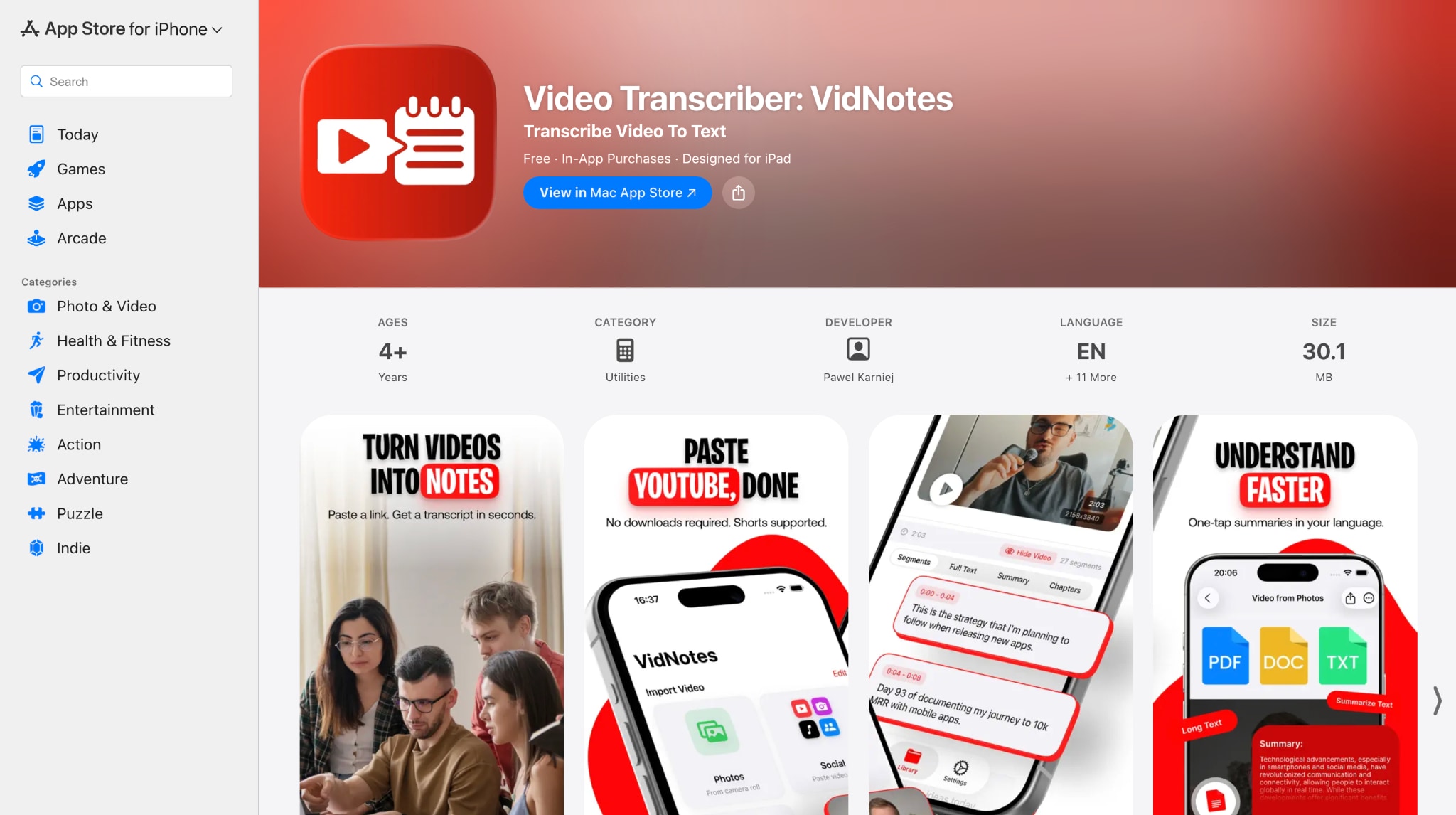 vidnotes homepage