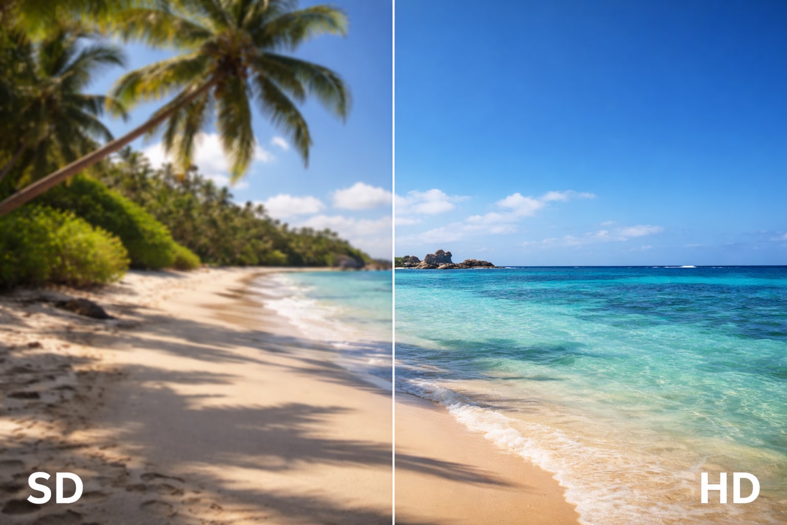 comparing sd and hd videos