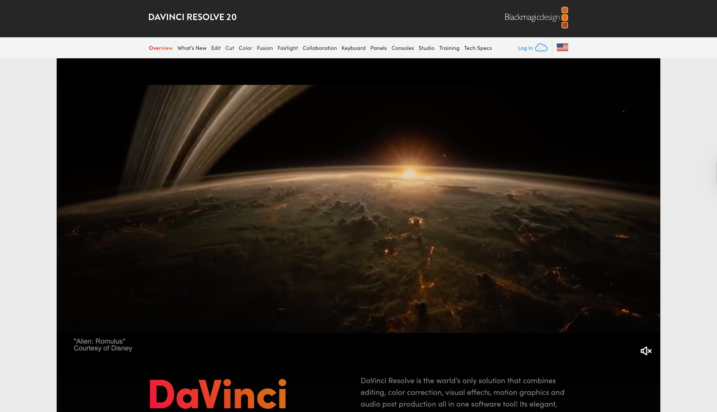 davinci resolve homepage