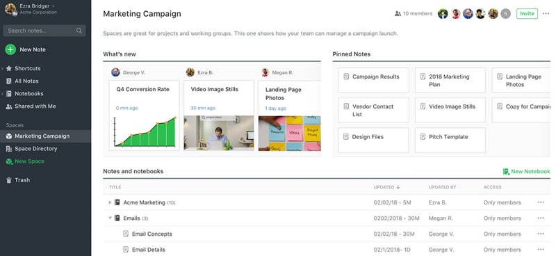 make study notes with evernote