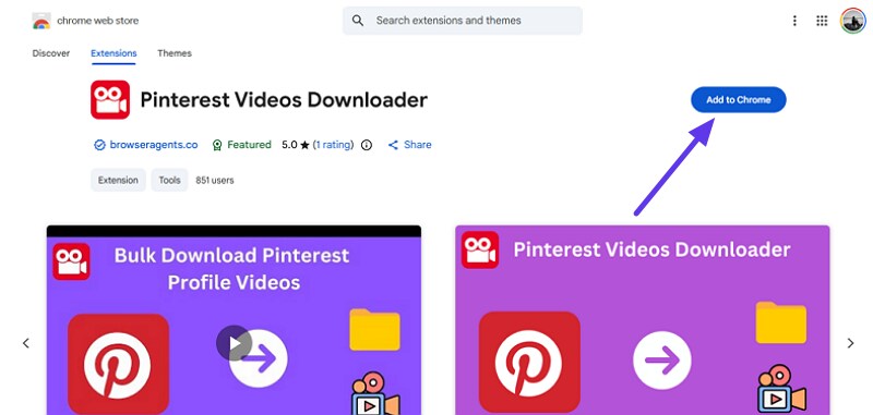 pinterest video downloader extension