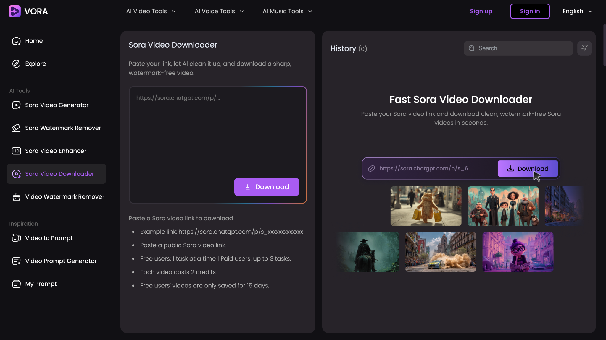 fineshare vora homepage