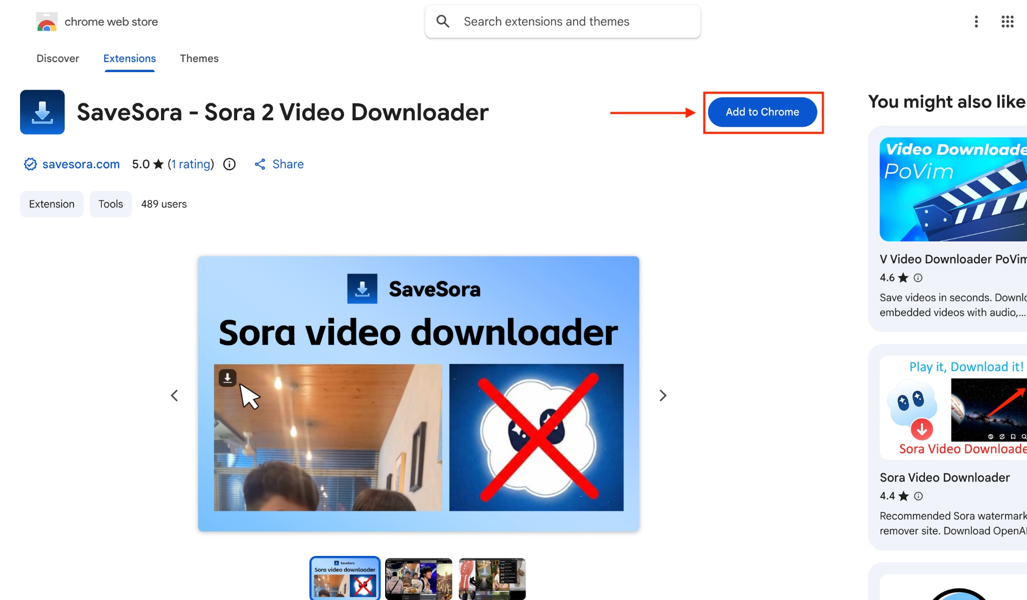 savesora add to chrome