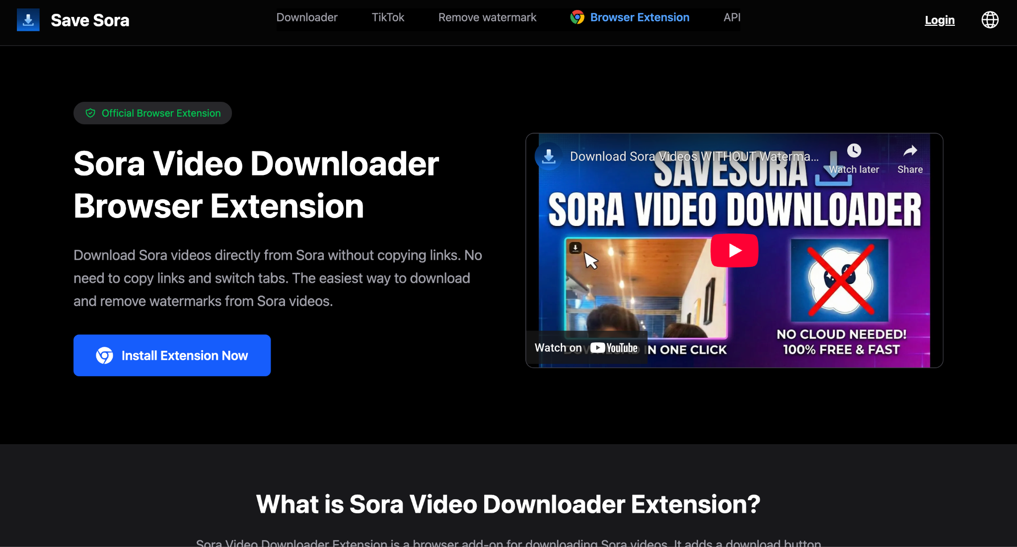 savesora chrome extension