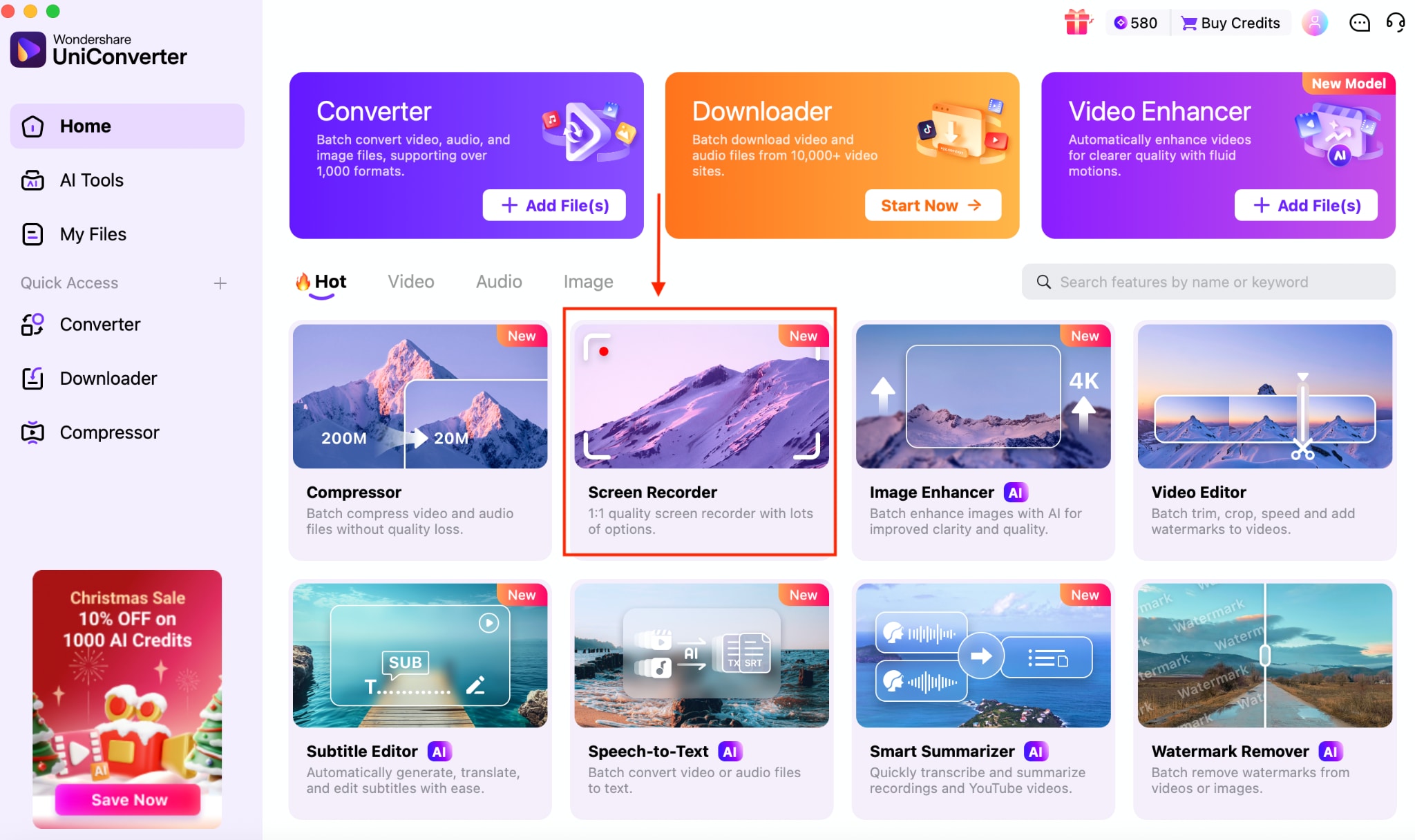 wondershare uniconverter screen recorder