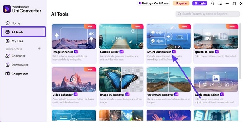 generate lecture recording to notes with smart summarizer