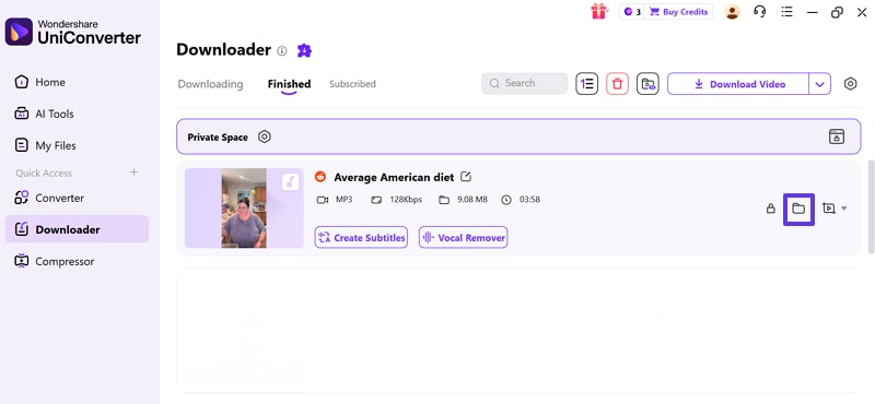 access download video reddit from device folder