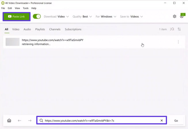 paste reddit video link to save reddit video
