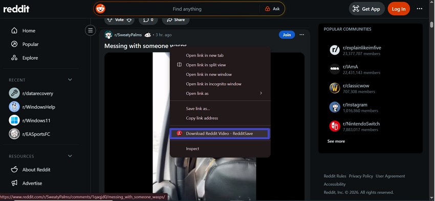 redditsave reddit video downloader extension