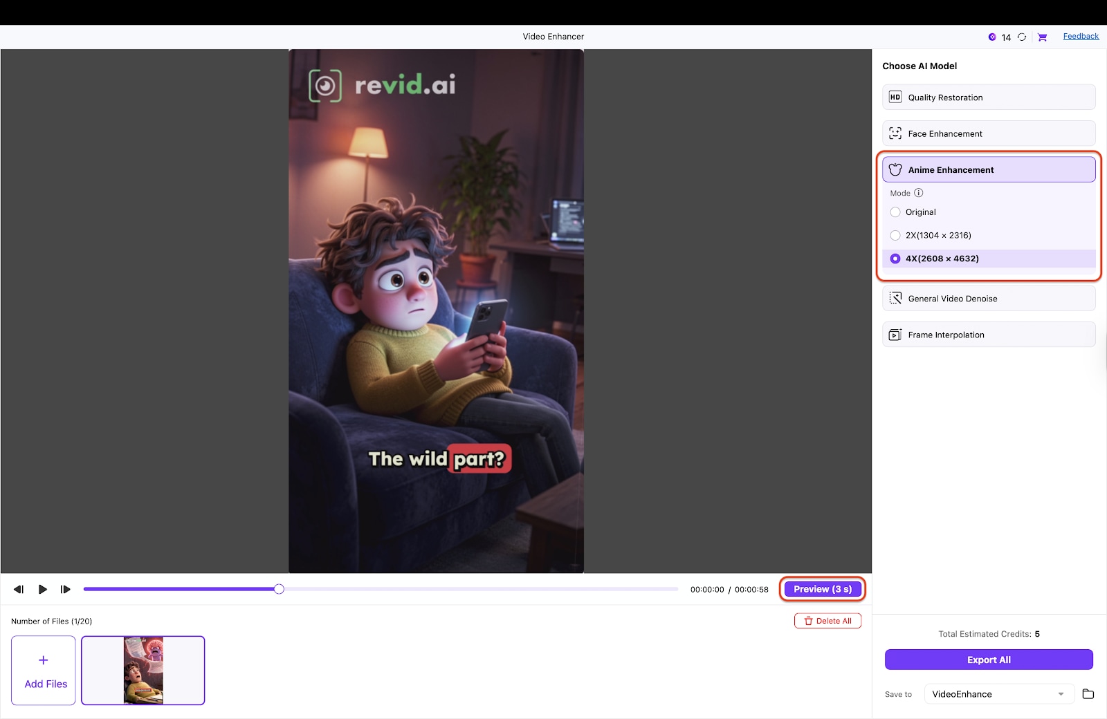 choose enhancement model