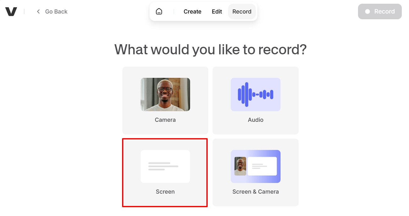 click screen to record video