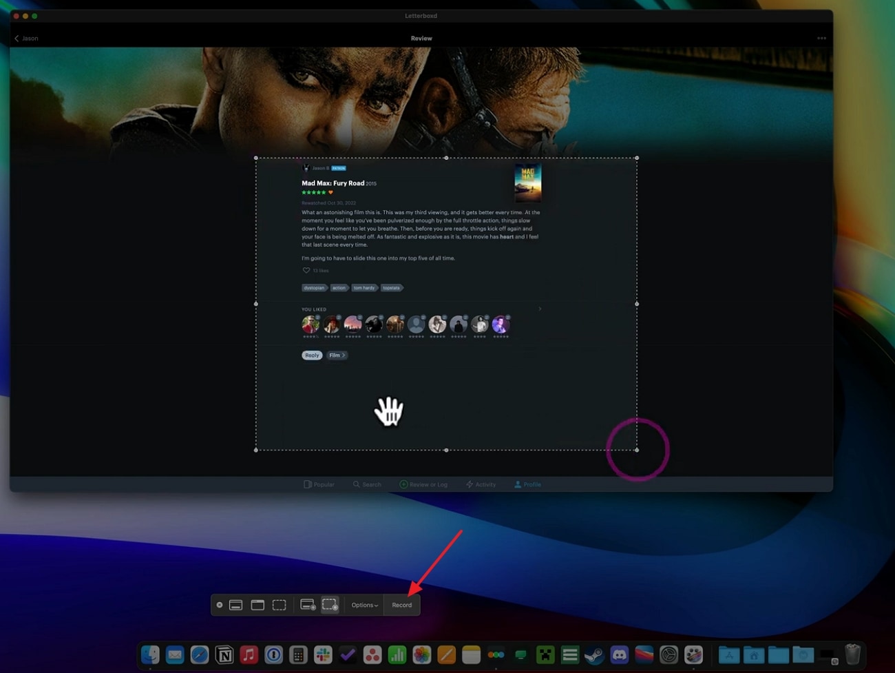 choose record button to record videos
