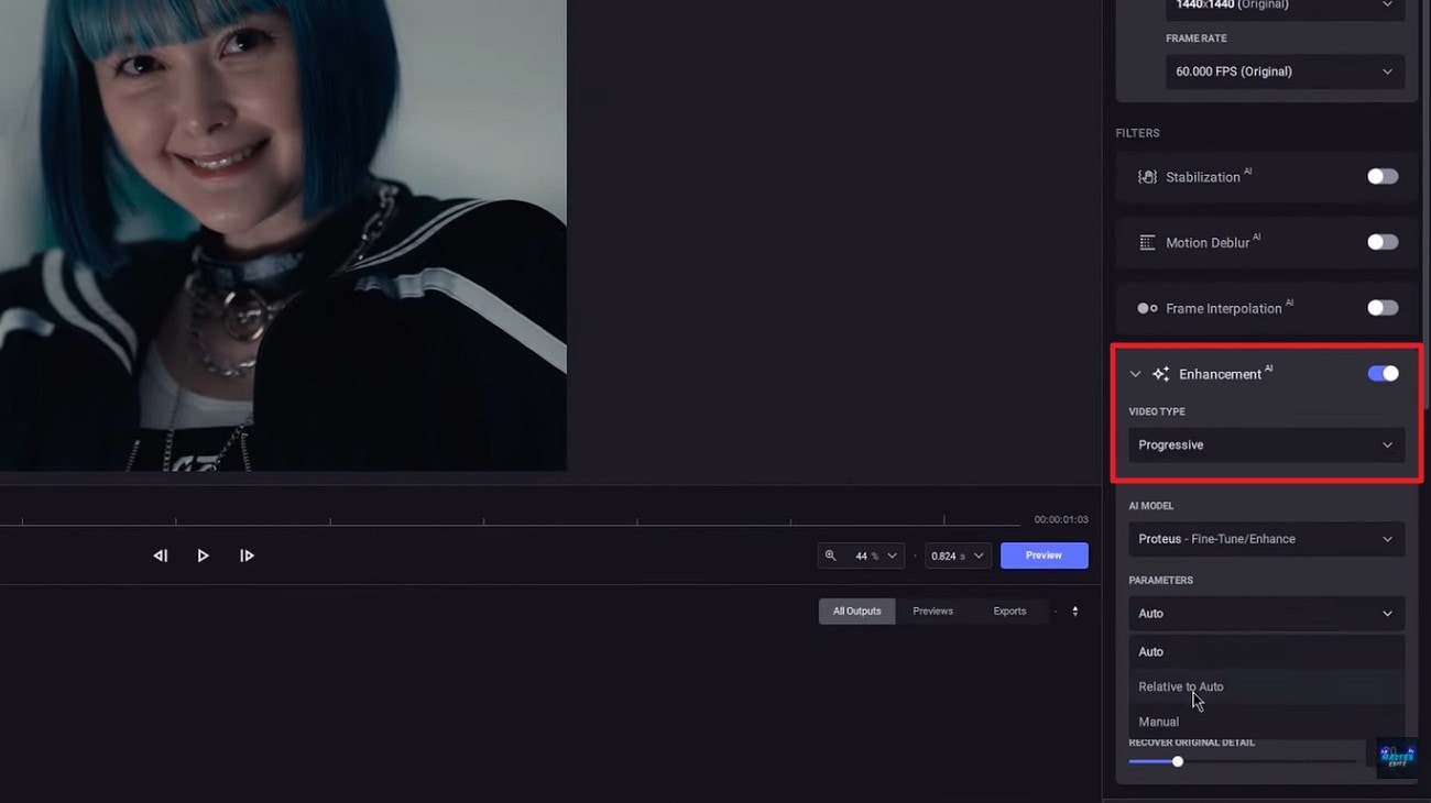 import video choose enhancement