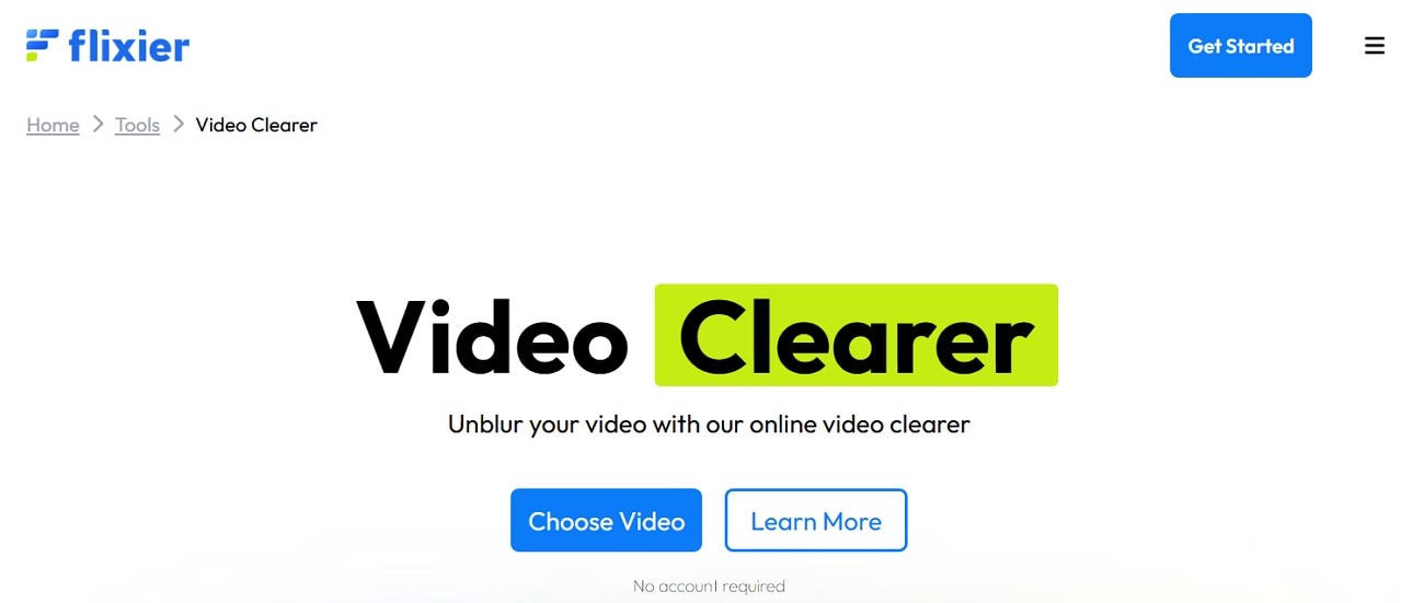 flixier video clearer tool