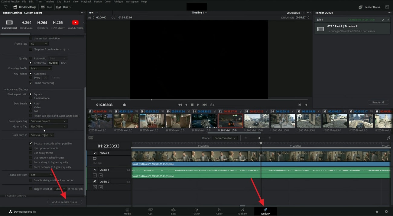 render and export video davinci resolve