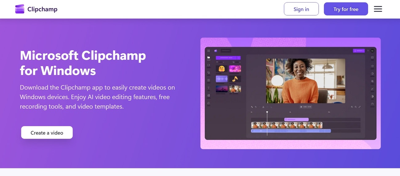 imovie windows clipchamp video maker