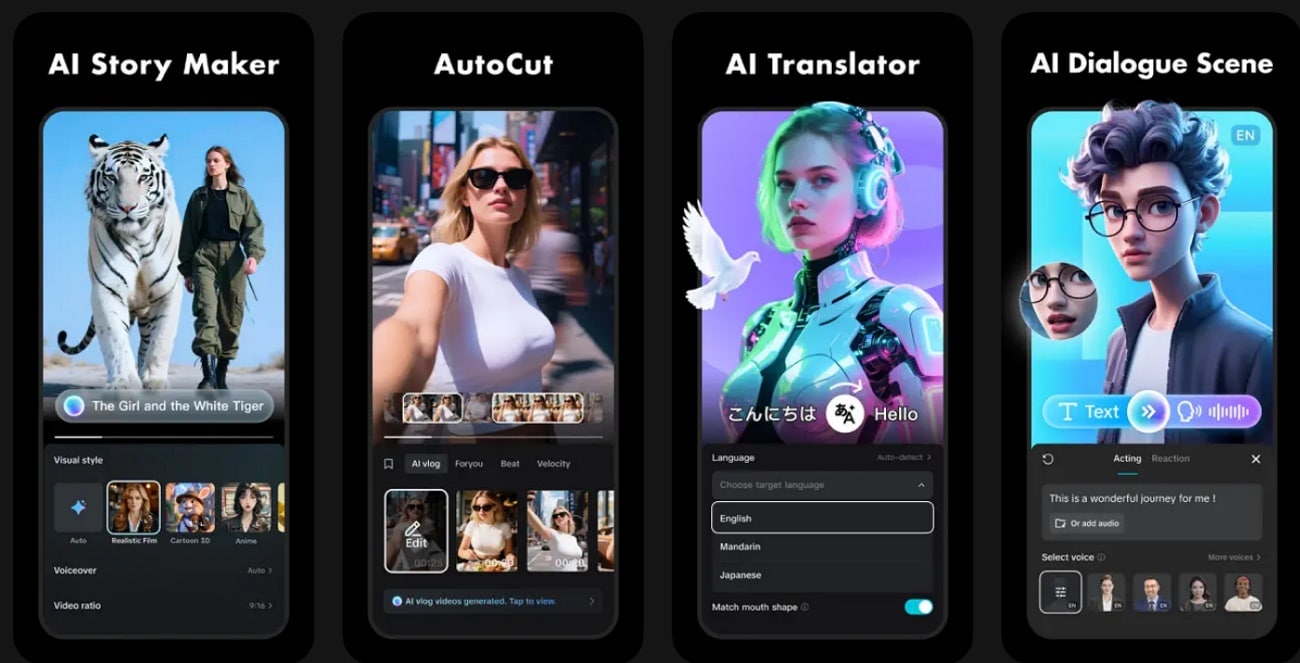 capcut video editor mobile application