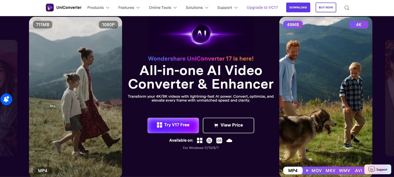 uniconverter video editor or enhancer