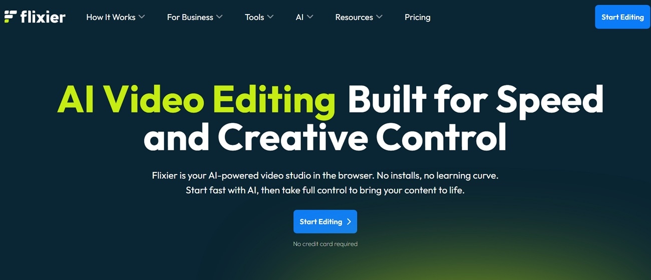 flixier ai video editor