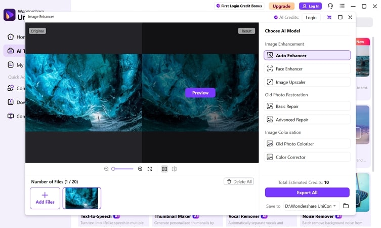 enhance alamy images uniconverter