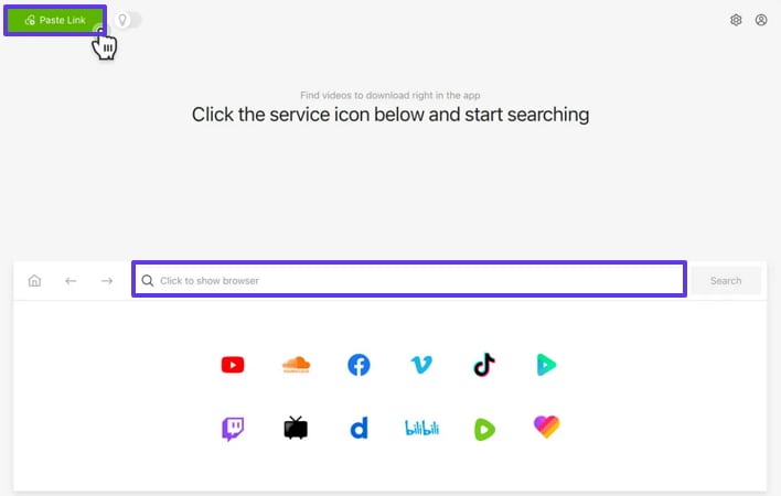 paste video link in bitchute downloader