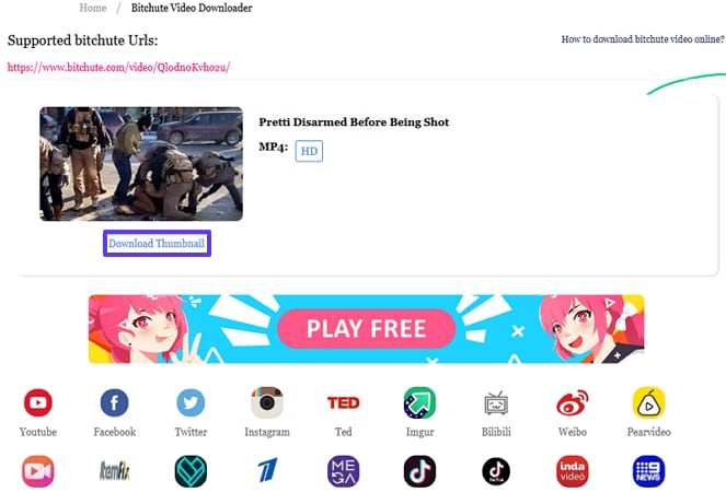 download bitchute channel with downloader