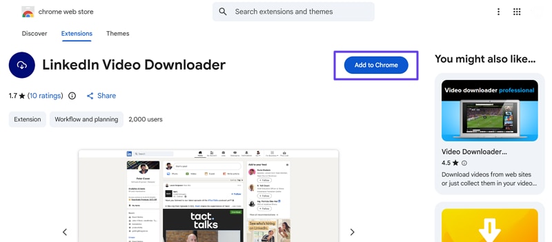 add linkedify to browser