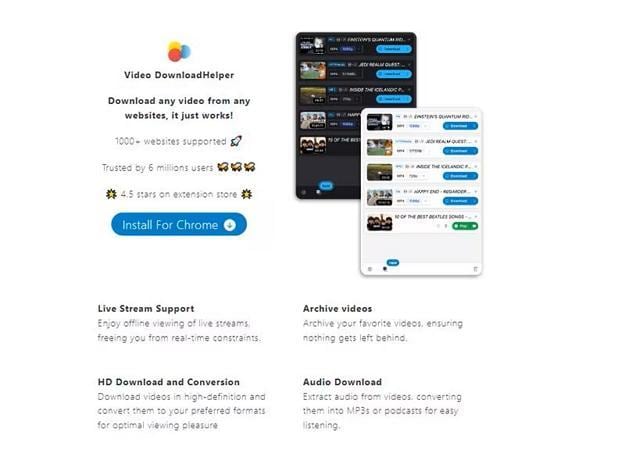 use video downloadhelper save myvidster videos