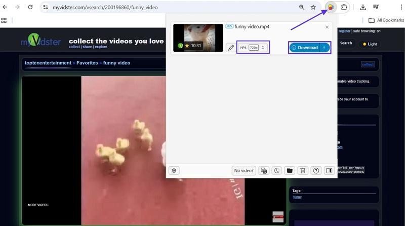 download myvidster chrome extension